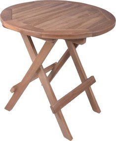 Teakfa kerek kerti tárolóasztal ø 50 cm Luang – Garden Pleasure