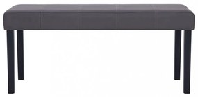 szürke műbőr pad 106 cm