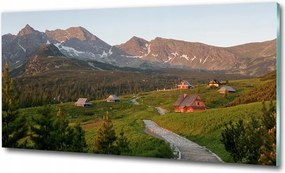 Fotó üvegkép Bungalók a víz felett 125x50