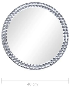 edzett üveg falitükör 40 cm