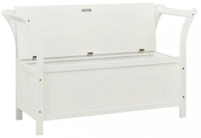 fehér tömör fenyőfa pad 107 x 45 x 75,5 cm