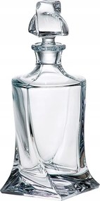 Bohemia Quadro Whisky Karaffa, 770 ml-es Kristály Ajándék