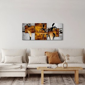 Kép - Az afrikai kultúra motívumai (120x50 cm)