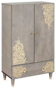 Magasfiú Szürke és Arany 60 x 33.5 x 100 cm Tömör mangófa