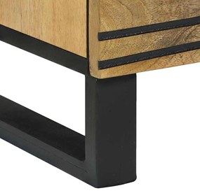 Oldalszekrények 2 pcs Barna 60 x 33.5 x 75 cm tömör mangófa