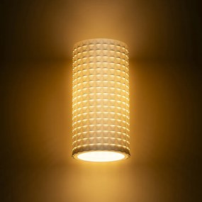 RENDL GLANS RB2 165 nástěnná bílá Eco PLA 230V LED G9 5W