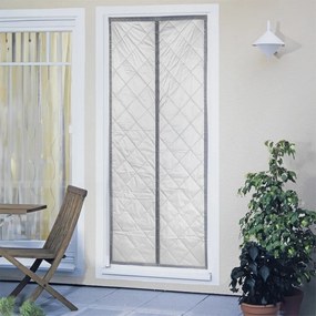 Szürke-ezüstszínű termo függöny ajtóra 90x200 cm – Maximex