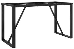acél étkezőasztallábak O-alakú vázzal 140 x 60 x 73 cm
