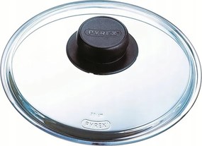 Alacsony üvegfedő Pyrex serpenyő edényekhez 20 cm