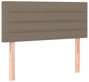 tópszínű szövet fejtámla 100x5x78/88 cm