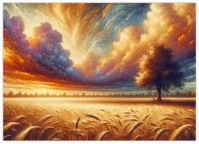 Kép – Fa a mezőn (70x50 cm)