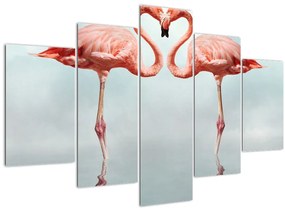 Két flamingó képe (150x105 cm)