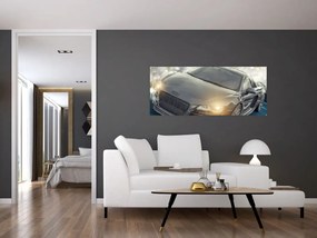 Audi autó képe - szürke (120x50 cm)