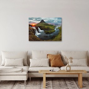 Kép - Kirkjufell naplementében (70x50 cm)