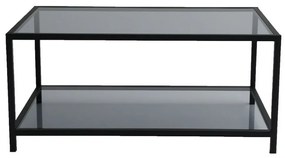 Astro Black dohányzóasztal sötét üveggel