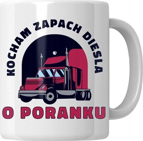 Bögre Szeretem A Dízel illatát Reggel Ajándék Profi Sofőrnek