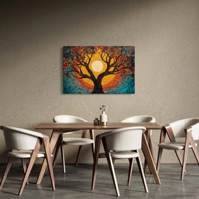 Kép - Nap az élet fájának koronájában (90x60 cm)