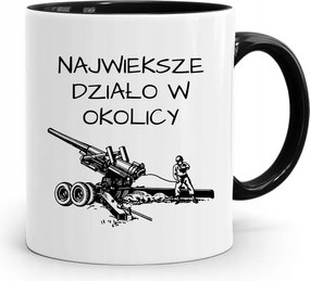 Fekete Bögre Fiúnak Legnagyobb Ágyú nyomott mintával