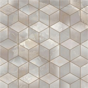 Fotótapéta Flizelin az Otthon szobájába 3D geometrikus mozaik 250x250