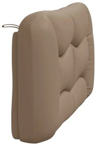 cappuccino színű műbőr fejtámla párna 140 cm
