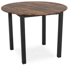 Kerek Étkezőasztal Rusztikus Tölgy Színben. TEO 100 cm