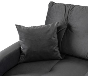 Sofa FAVIO Szara Welurowa