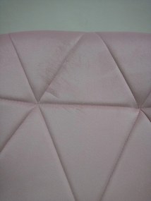 AKCIÓ Púderrózsaszín irodai szék AVOLA VELVET II. osztály
