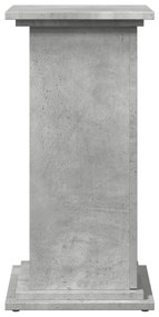 betonszürke szerelt fa bemutatóállvány tárolóval 31x30x60 cm