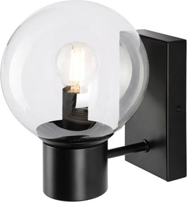 Fali lámpa SFERIO 1xE14/5W/230V fekete/átlátszó