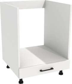 Alsó konyhaszekrény sütő alá 60 Capri korpusz fehér front fehér matt