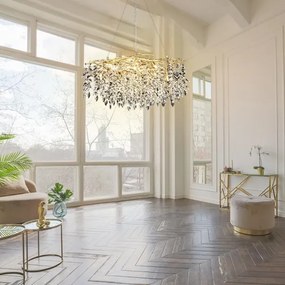 Kristály csillár zsinóron 12xG9/40W/230V arany