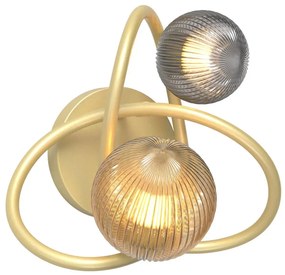 Zuma Line MB4922-2-EGBDN - Fali lámpa ARLON 2xG9/3,5W/230V arany