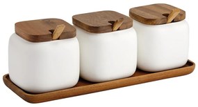 Porcelán cukortartó-sótartó doboz szett 3 db-os Essentials – Ladelle