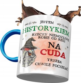 Kék Bögre Történésznek Csodák Ajándék Nyomtatott Fotóval