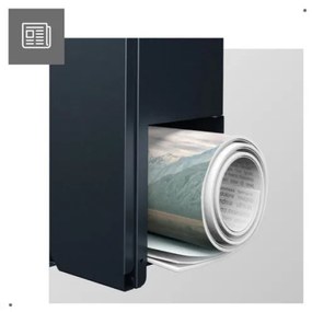 Modern, postaláda Időjárásálló, kültéri antracit