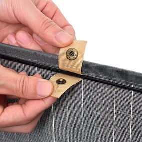 Bambusz szennyestartó 2 rekesszel 100 L szürke