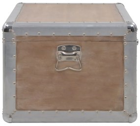 barna tömör fenyő tárolóláda 91 x 52 x 40 cm