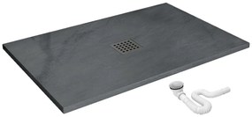Zuhanytálca Rea Grey Rock 80x120