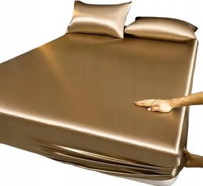 Csúszós Fényes Szatén Gumis Lepedő 180x200 Sima Szatén