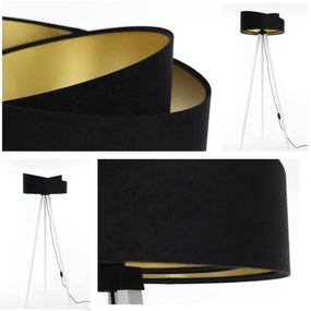 Állólámpa GALAXY 1xE27/60W/230V fekete/fehér