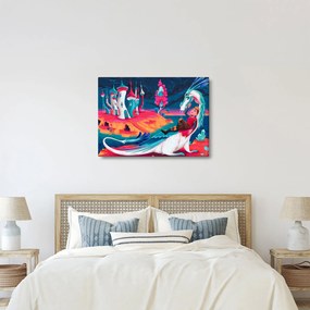 Kép - a herceg és a sárkány hercegnő (70x50 cm)