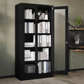 AMELIA vitrin 900 x 1850 x 400 mm, fekete