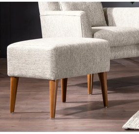 Puff NIMO 46x50 cm krémszínű