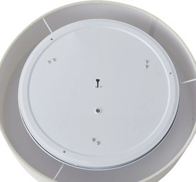 Modern mennyezeti lámpa fehér bársonyernyővel 46 cm 3-lámpás - Luz