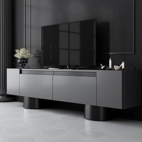 TV szekrény Bohem - Anthracite, Black