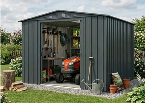 fém kerti ház GLOBEL 108 ANTRACIT + napfénytetővel LG2070