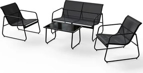 Juskys Genoa kerti fém garnitúra - antracit