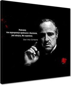Vászonkép 40x40 Godfather Don Idézetek