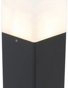 Álló kültéri lámpa fekete opálfehér búrával 50 cm - Denmark