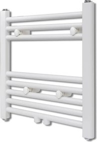 vidaXL Fürdőszobai egyenes törölközőradiátor központi fűtéssel 480 x 480 mm